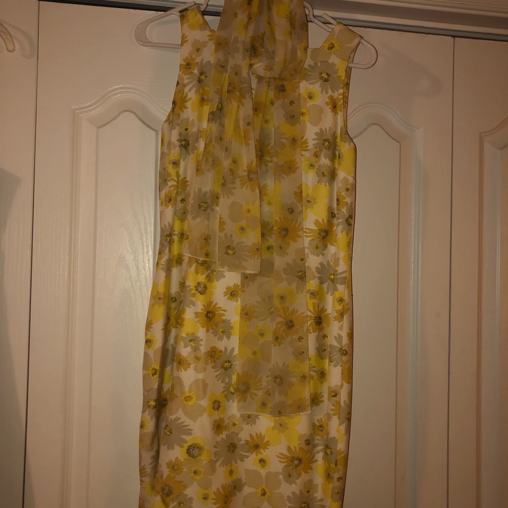 Ann Taylor classic dress with matching scarf. Size 4.